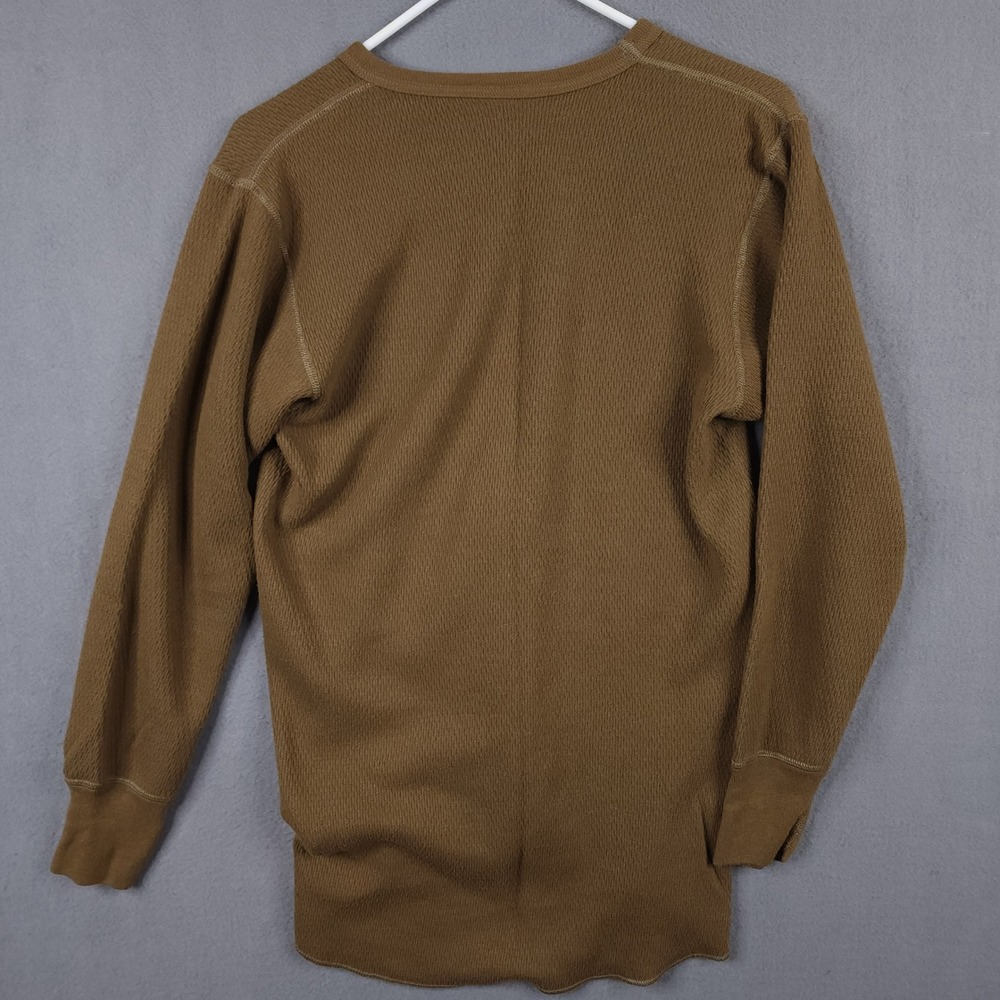 J.E. Morgan Arctex Thermal Shirt Mens L Brown Blue Waffle Knit Base Layer 2 Pack - Picture 4 of 13